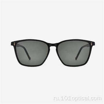Квадратные мужские солнцезащитные очки из ацетата